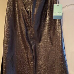 Rachel Comey x Target Brown Croc-Embossed Faux Leather Skirt | Size 16 | NWT